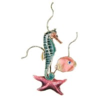 Seahorse & Star Fish Copper/Metal Wall Art Sculpture- Bovano of Cheshire #W1928   311657434030
